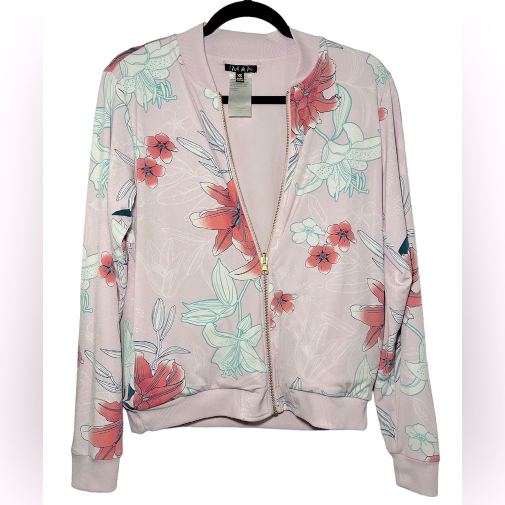 Iman | Gchic Reversible Stretch Knit Women’s Bomber Jacket Size XS